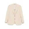 Canali Single-breasted Blazer In Neutral