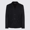 Canali Wool Blazer In Black