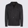 Canali Wool Blazer In Black