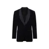 Canali Navy Blue Cotton Tuxeedo Drop 8 Regular Jacket In Blue