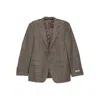 Canali Textured Two-button Jacket In Brown
