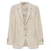 Canali Single-breasted Blazer In Multicolor