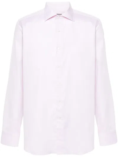 Canali Jacquard Shirt In Multi