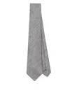 Canali Jacquard Tie In Black