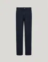 Canali Jean Bleu Stretch Soft Touch Cinq Poches In Blue
