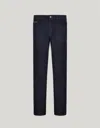 Canali Jean Bleu Stretch Soft Touch Cinq Poches In Blue