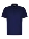 Canali Jersey Polo Shirt In Blue