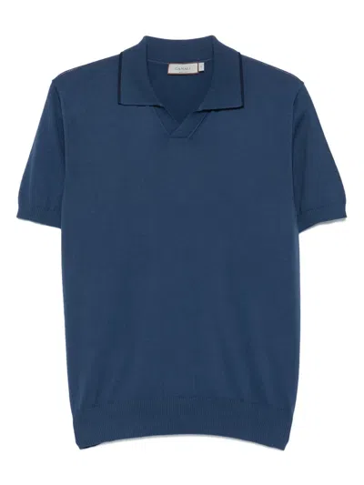 Canali Jersey T-shirt In Blue