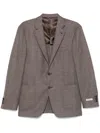 Canali Kei Blazer In Brown