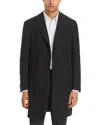 Canali Kei Donegal Twill Quilted Top Coat In Gray