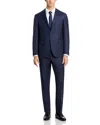 Canali Kei Micro Check Trim Fit Suit In Blue