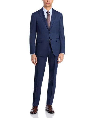 Canali Kei Regular Fit Tonal Plaid Suit In Blue