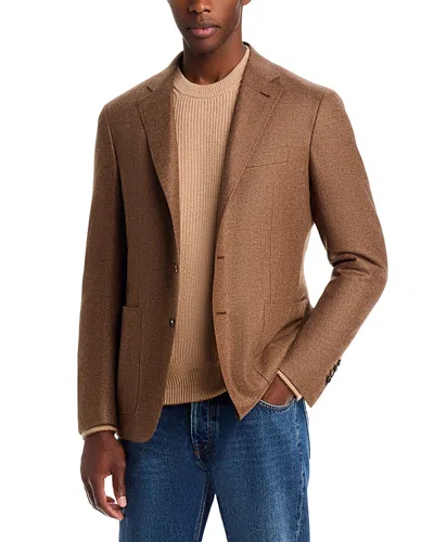 Canali Kei Solid Twill Trim Fit Sport Coat In Blue