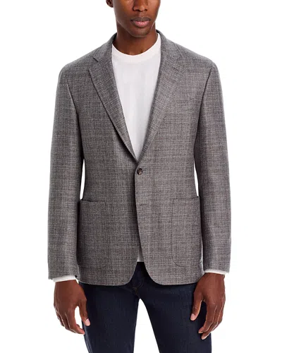Canali Kei Textured Solid Trim Fit Sport Coat In Gray