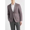 Canali Kei Trim Fit Birdseye Cashmere & Silk Sport Coat In Brown