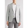 Canali Kei Trim Fit Wool & Silk Blend Melange Sport Coat In Blue