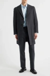 Canali Kei Trim Fit Wool Coat In Gray