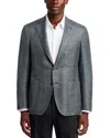 Canali Kei Wool, Silk & Linen Twill Sportcoat In Gray