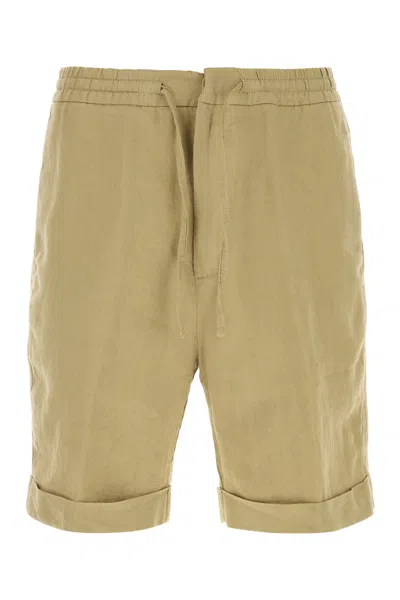 Canali Bermuda In Lino Kaki Uomo