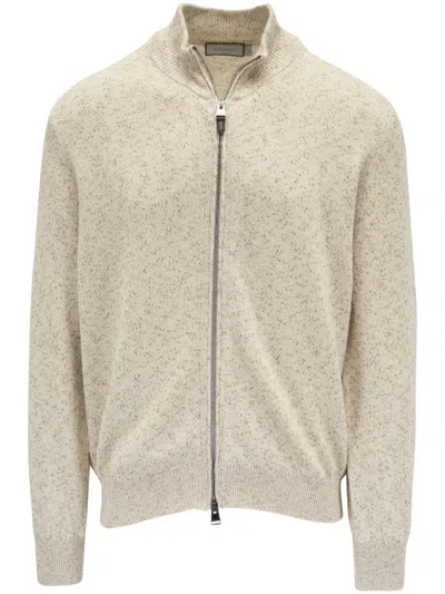 Canali Gestrickter Cardigan In Nude