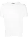 Canali Short Sleeve Cotton Jumper In White