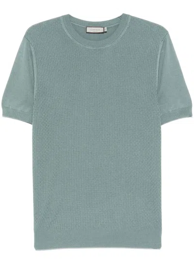 Canali Knitted T-shirt In 绿色