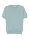 Canali Knitted T-shirt In Blue