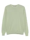 Canali Knitted T-shirt In Green