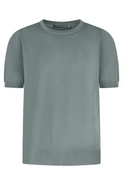 Canali Knitted T-shirt In Blue