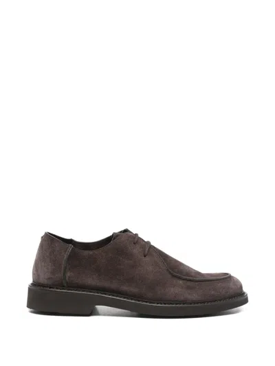 Canali Lace-up Derby Shoes In Brown
