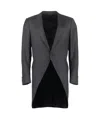 Canali Single-breasted Long-sleeve Jacket In Black