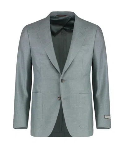 CANALI CANALI V-NECK SINGLE BREASTED BLAZER
