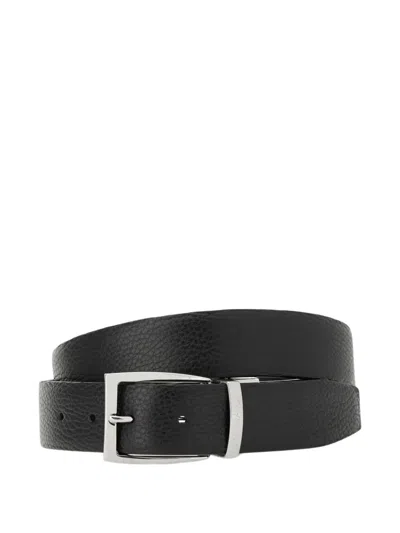 Canali Leather Belt In Brown