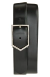 Canali Leather Belt In Black