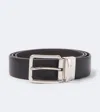 Canali Grained Belt In Black