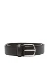 Canali Leather Belt In Braun