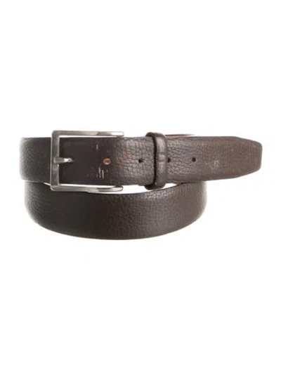 Pre-owned Canali Leather Belt In Brown
