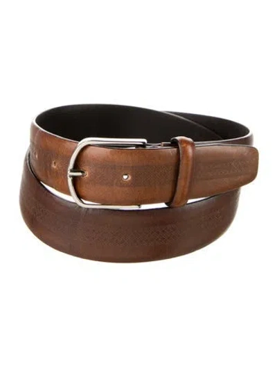 Pre-owned Canali Leather Belt In Brown