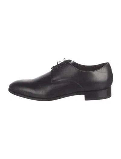 Pre-owned Canali Leather Oxfords In Black