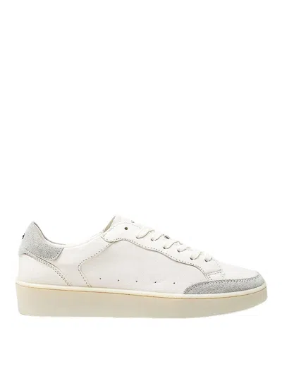 Canali Leather Trainers In White