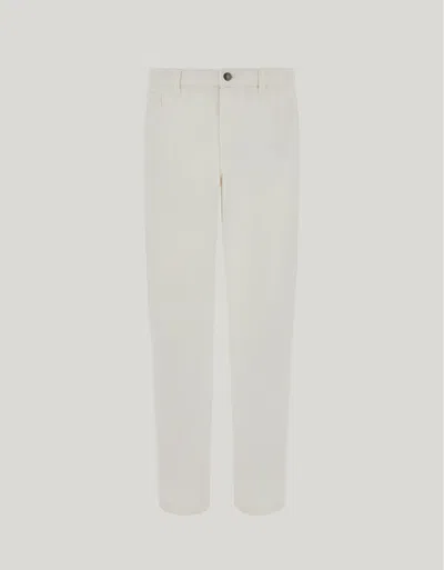 Canali Levante White Comfort Denim Regular-fit Jeans