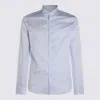 Canali Striped Long-sleeved Shirt In Blue