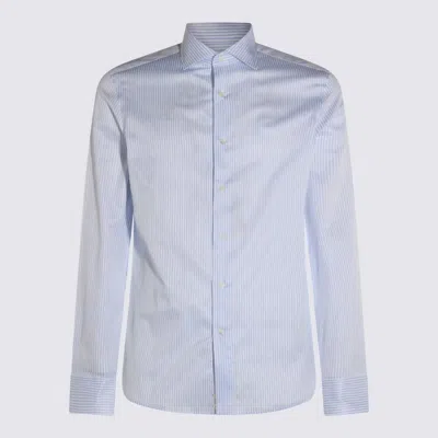 CANALI LIGHT BLUE COTTON SHIRT