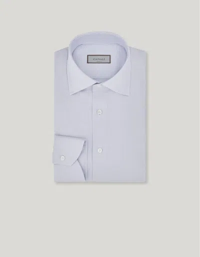 Canali Light Blue Formal Regular Fit Impeccabile Cotton Shirt