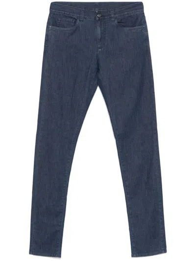 Canali Lightweight Jeans In Blue