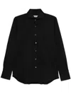 Canali Lightweight-jersey Shirt In Black