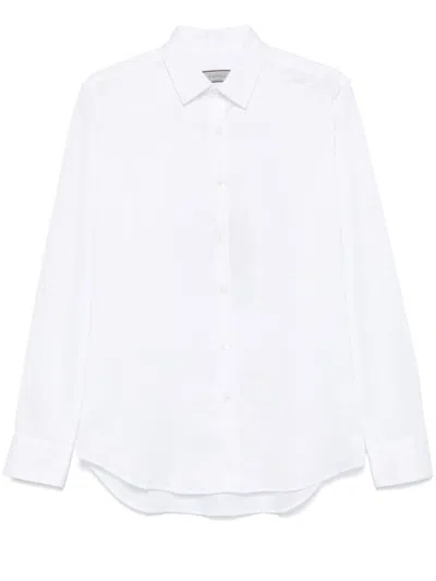 Canali Lightweight-jersey Shirt In White