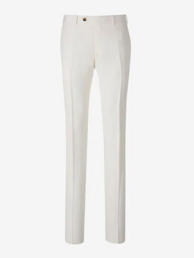 CANALI CANALI LINEN AND SILK TROUSERS