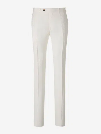 CANALI CANALI LINEN AND SILK TROUSERS