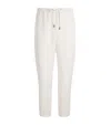 Canali Linen-silk Drawstring Trousers In White